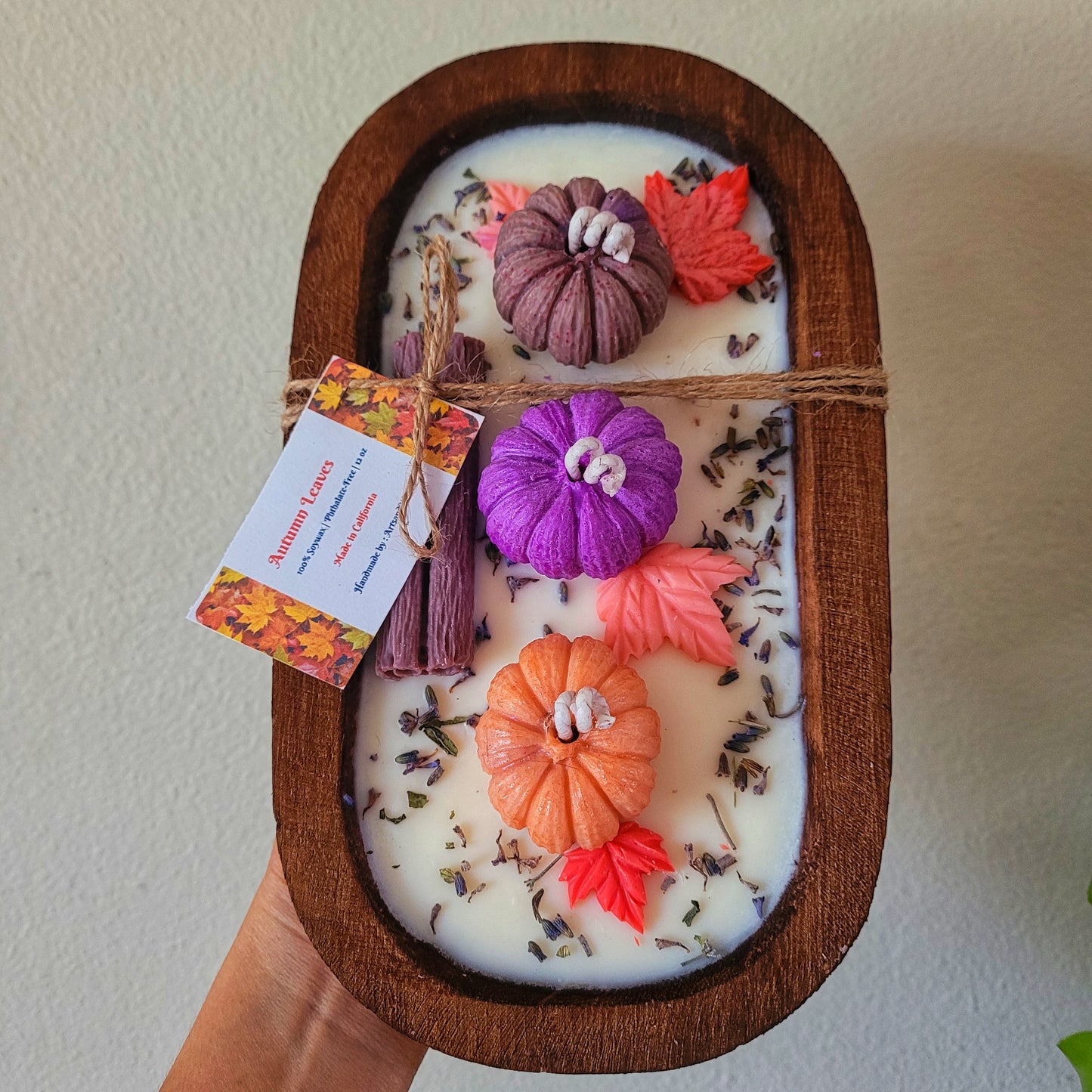 Fall Candle Homedecor Handmade