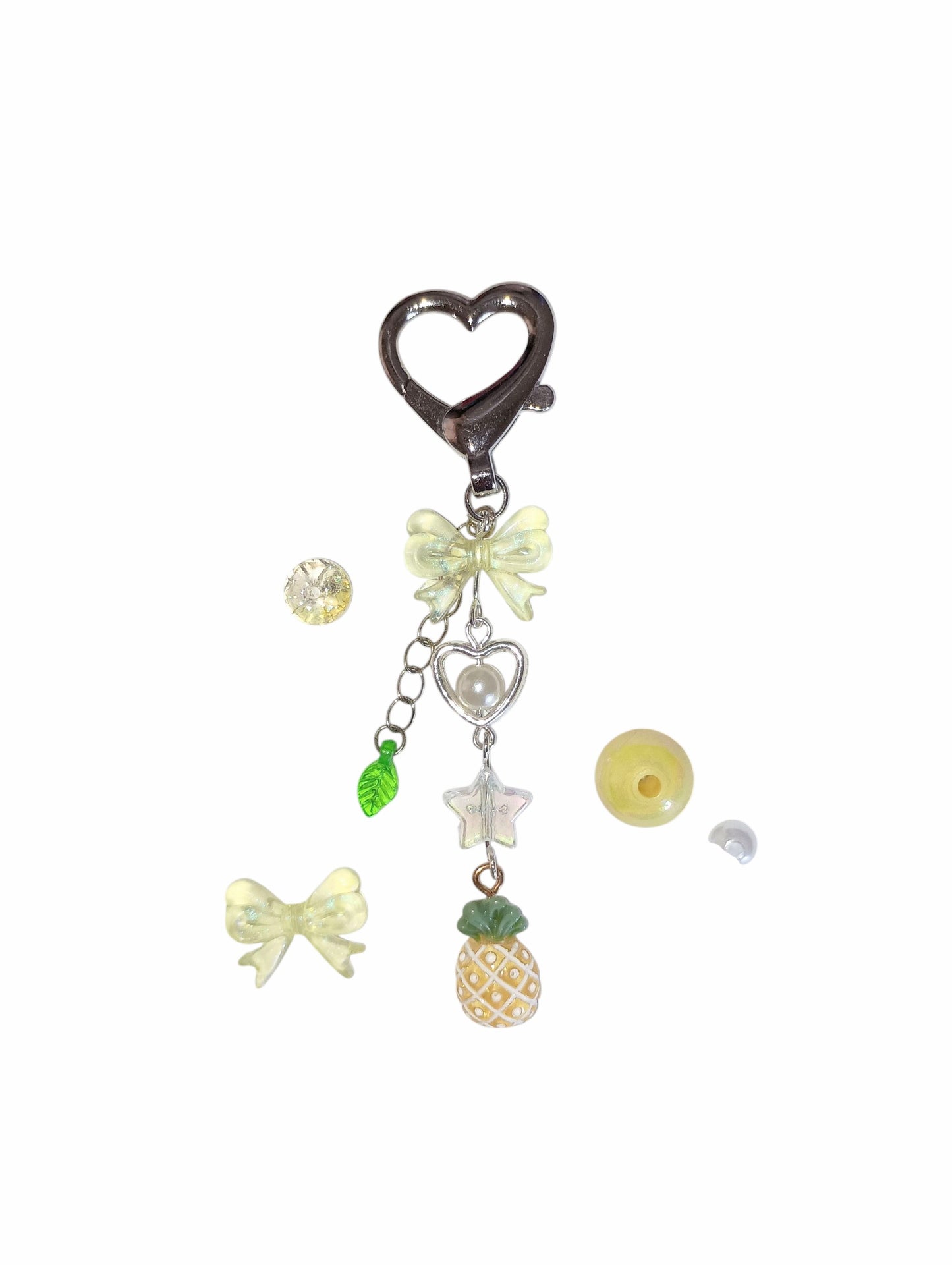 Pastel Yellow Fruit Keychains