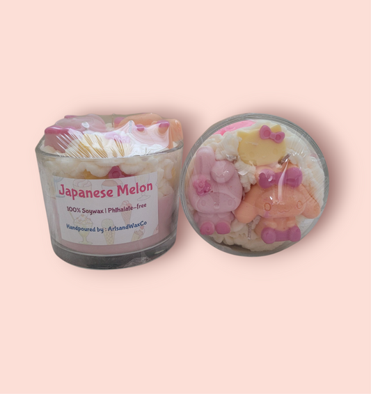 Japanese Melon Sanrio Scented  Non Toxic Candles