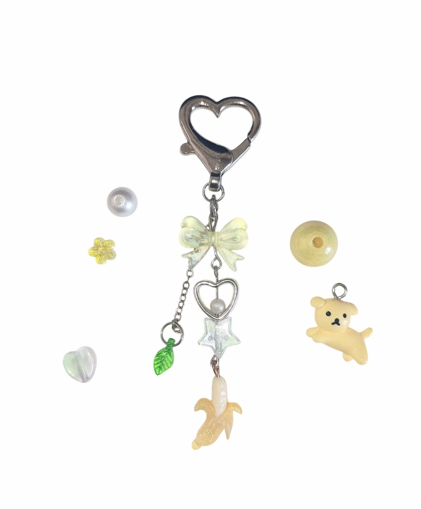 Pastel Yellow Fruit Keychains