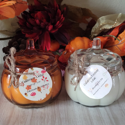 2 Pumpkin Fall Candle
