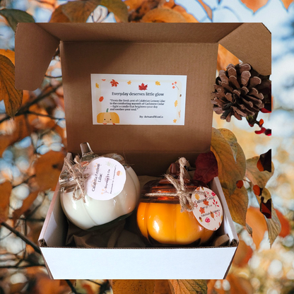 2 Pumpkin Fall Candle
