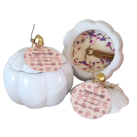 White Pumpkin Snickerdoodle Scents Candle