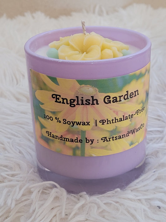 English Garden Handmade Candle Scented
