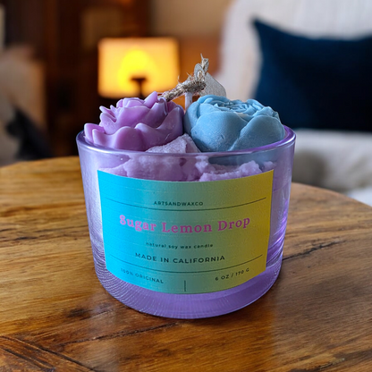 Lemon Sugar Drop Nontoxic Candle